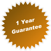 1 year guarantee on larger items