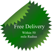 Sheds and large items delivered free within 50 mile radius